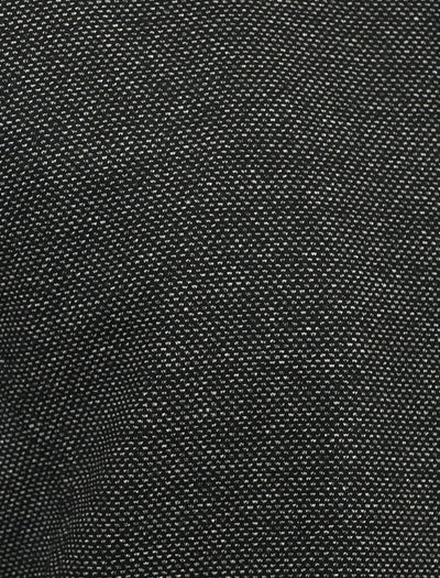 17556 Black High Collar Elbow Patched Jacket