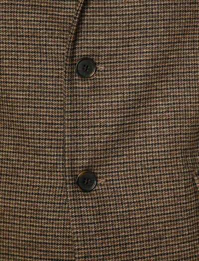 17503 Brown Two Button Blazer Jacket