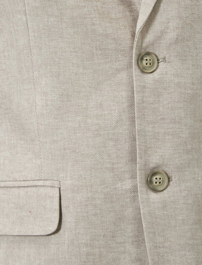 17490 Beige Single Vent Blazer Jacket