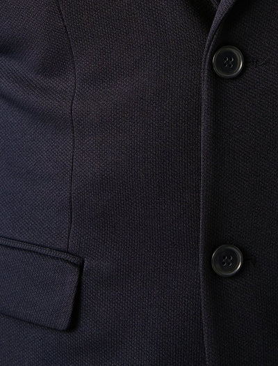 17486 Navy Two Button Blazer Jacket