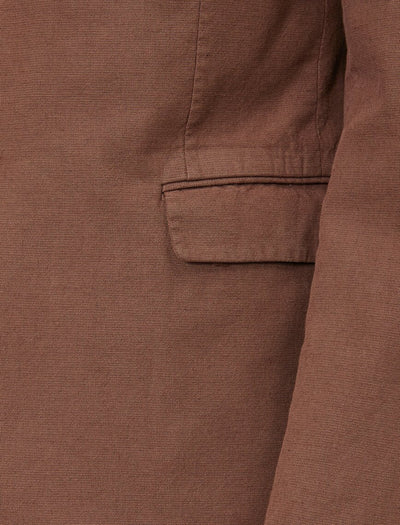 17493 Brown Pocket Detailed Jacket