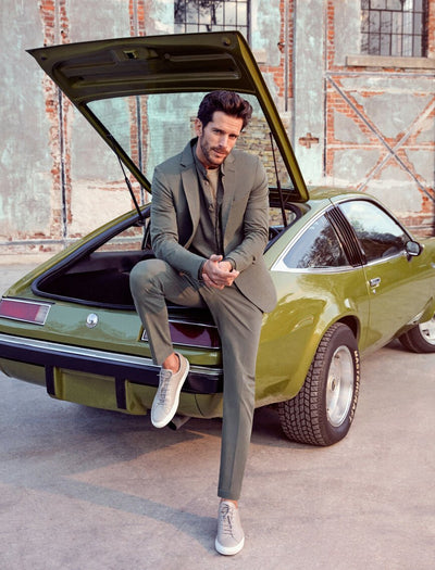 17491 Green Two Button Blazer Jacket