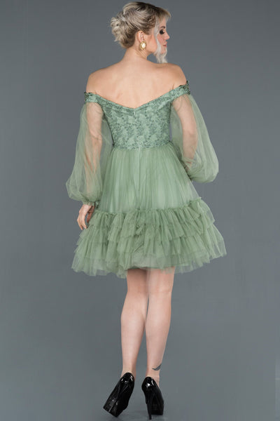 16910 mint off shoulder tulle princess dress