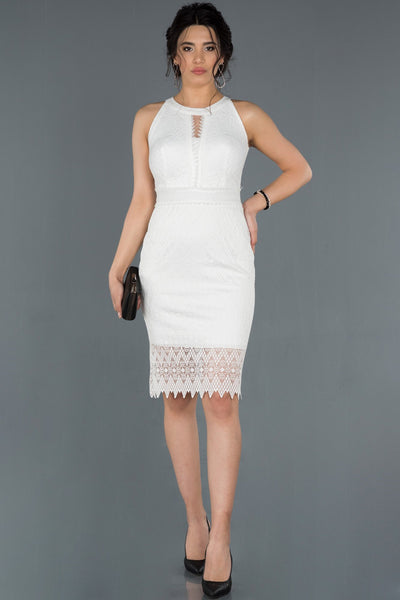 17015 ecru embroidered lace dress