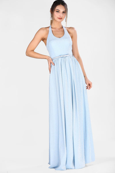  blue women evening dress 