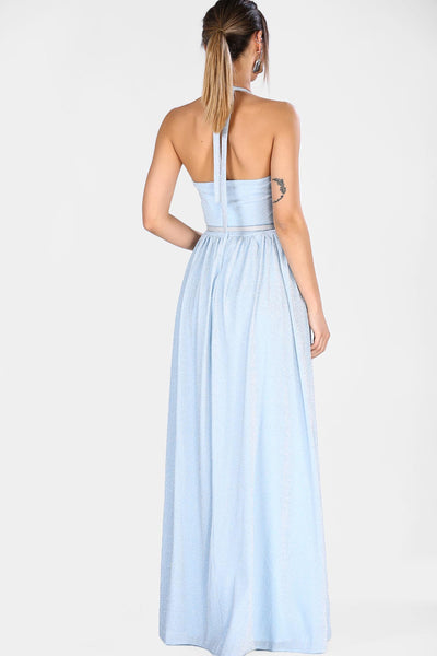  blue women evening dress 