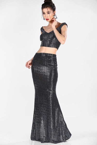  Silver women fish model twin set 