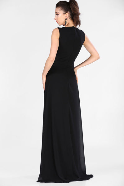  Tulle black women evening dress 