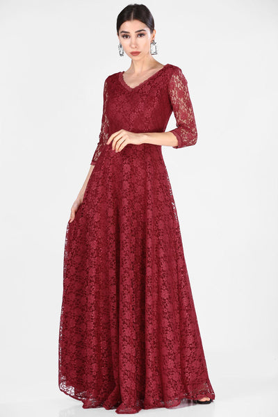  Women dress with lace 