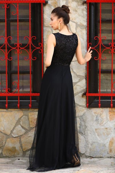  Women black women evening dress 
