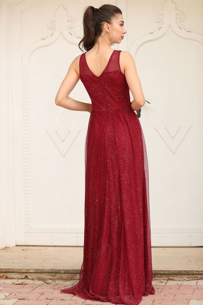  red women evening dress 