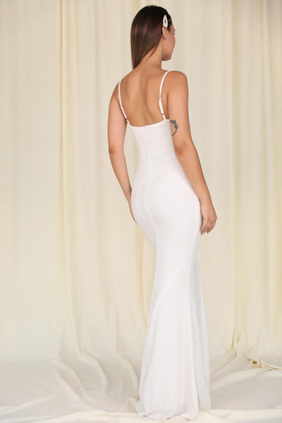  Si̇mli̇ ekru women fish model evening dress 