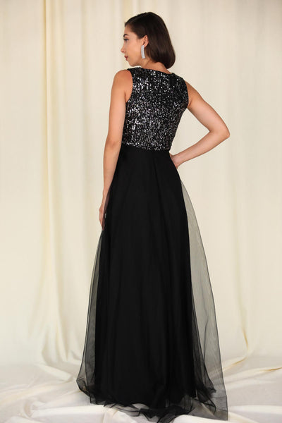  Women black women evening dress 