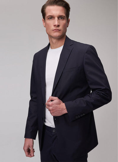 2857 Navy Blue Two Button Cotton Jacket men's jacket South Africa
