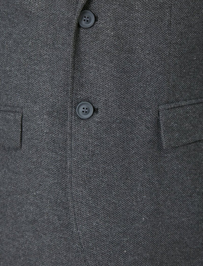 17515 Grey Button Detailed Blazer