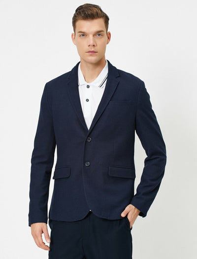 17511 Navy Two Button Jacket