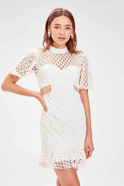  Fawn Waist Low-Cut Lace Dress TPRSS19WU0031 