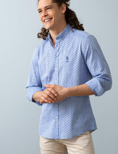 17666 Indigo US POLO ASSN Cotton Shirt