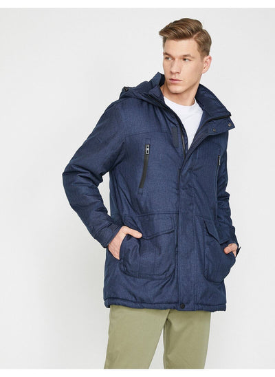 3933 Navy Blue Hooded Coat men's jacket South Africa