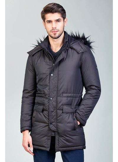 3942 Brown Hooded Coat men's jacket South Africa