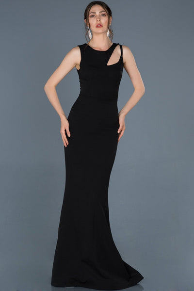 9367 Black Cutout Detail Mermaid Evening Dress Women Dress South Africa