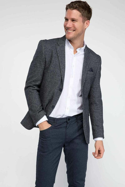 11722 Indigo Patterned Mens Blazer Jacket men's jacket South Africa