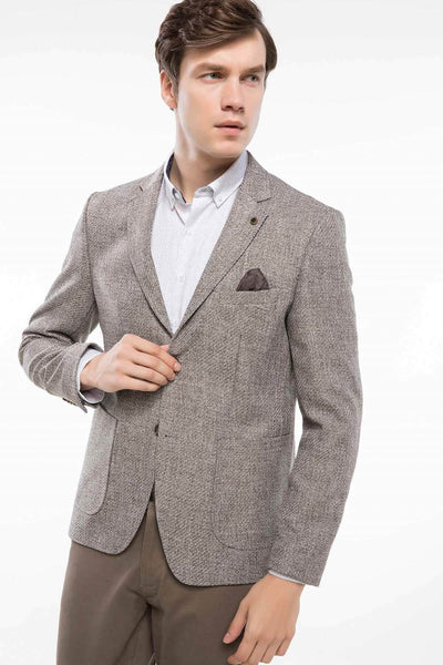 11729 Brown Patterned Mens Blazer Jacket men's jacket South Africa