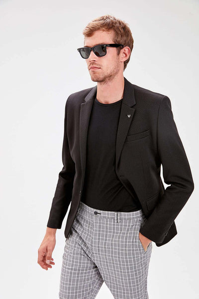 11730 Black Patterned Mens Formal Jacket men's jacket South Africa