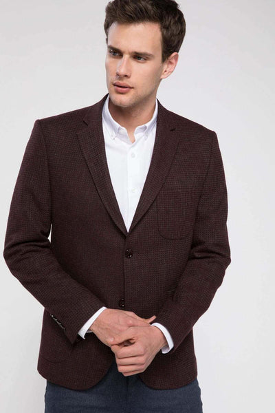 11771 Burgundy Patterned Mens Blazer Jacket men's jacket South Africa