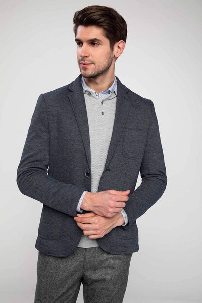 11772 Navy Blue Patterned Mens Blazer Jacket men's jacket South Africa