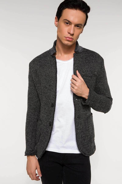 11782 Anthracite Collar Detailed Mens Blazer Jacket men's jacket South Africa