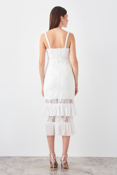  Fawn Lace Detailed Dress TPRSS19EL0424 