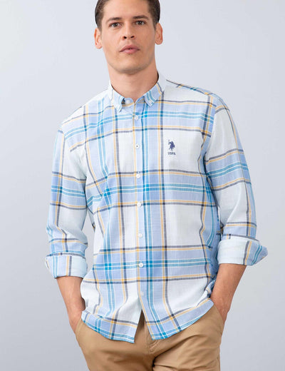 17645 Blue US POLO ASSN Cotton Shirt