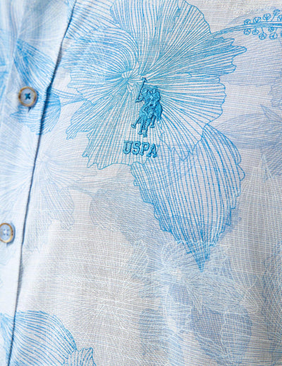 17706 Light Blue US POLO ASSN Cotton Shirt