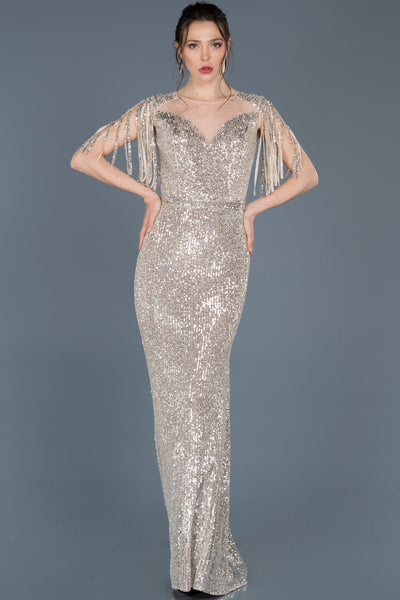  Mink Sequined Fish Evening Dress ABU607 