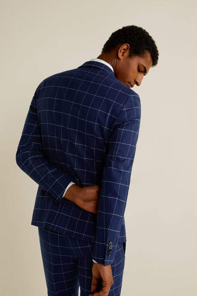  Men's Midnight Blue Slim Fit Tailored Blazer Jacket 43043714 