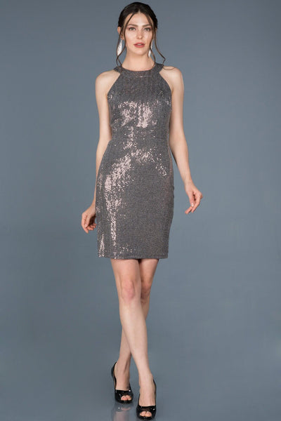 14908 Silver-Pink Sequined Dress Women Dress South Africa