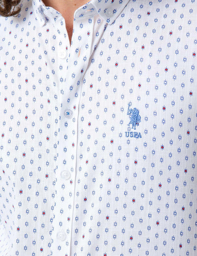 17701 White US POLO ASSN Cotton Shirt