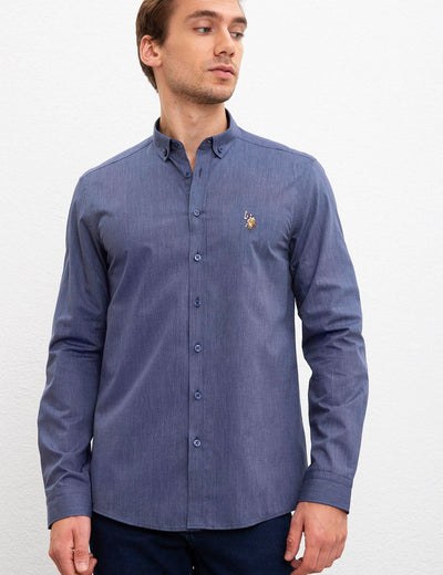 17693 Navy Blue US POLO ASSN Cotton Shirt