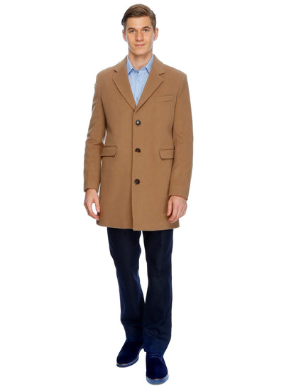 4054 Camel Jacket Collar Coat