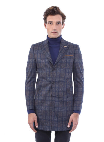 4010 Multi Colour Check Coat