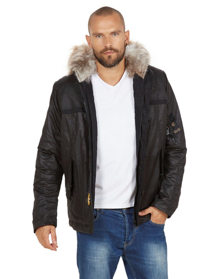 4030 Anthracite Hooded Coat