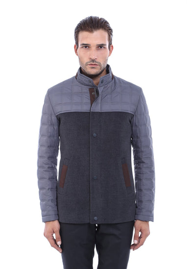 3882 Grey Coat For Men