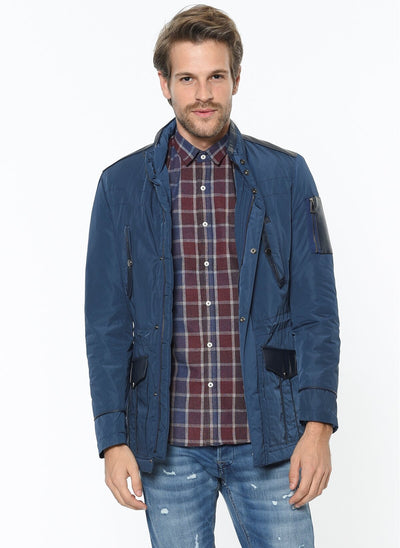 3870 Navy Slim Fit Coat