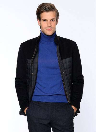 3988 Black Zip Up Coat