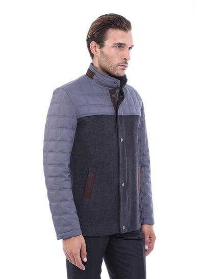3882 Grey Coat For Men