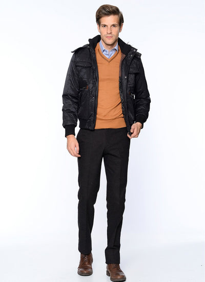 4012 Black Bomber Jacket