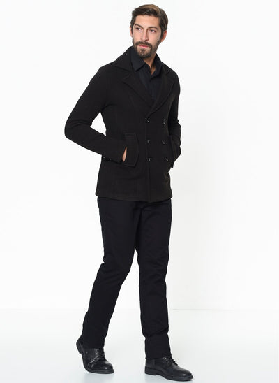 3954 Brown Patterned Coat