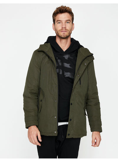 4022 Green Hooded Coat