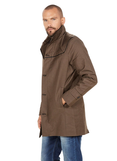 3886 Camel Check Coat